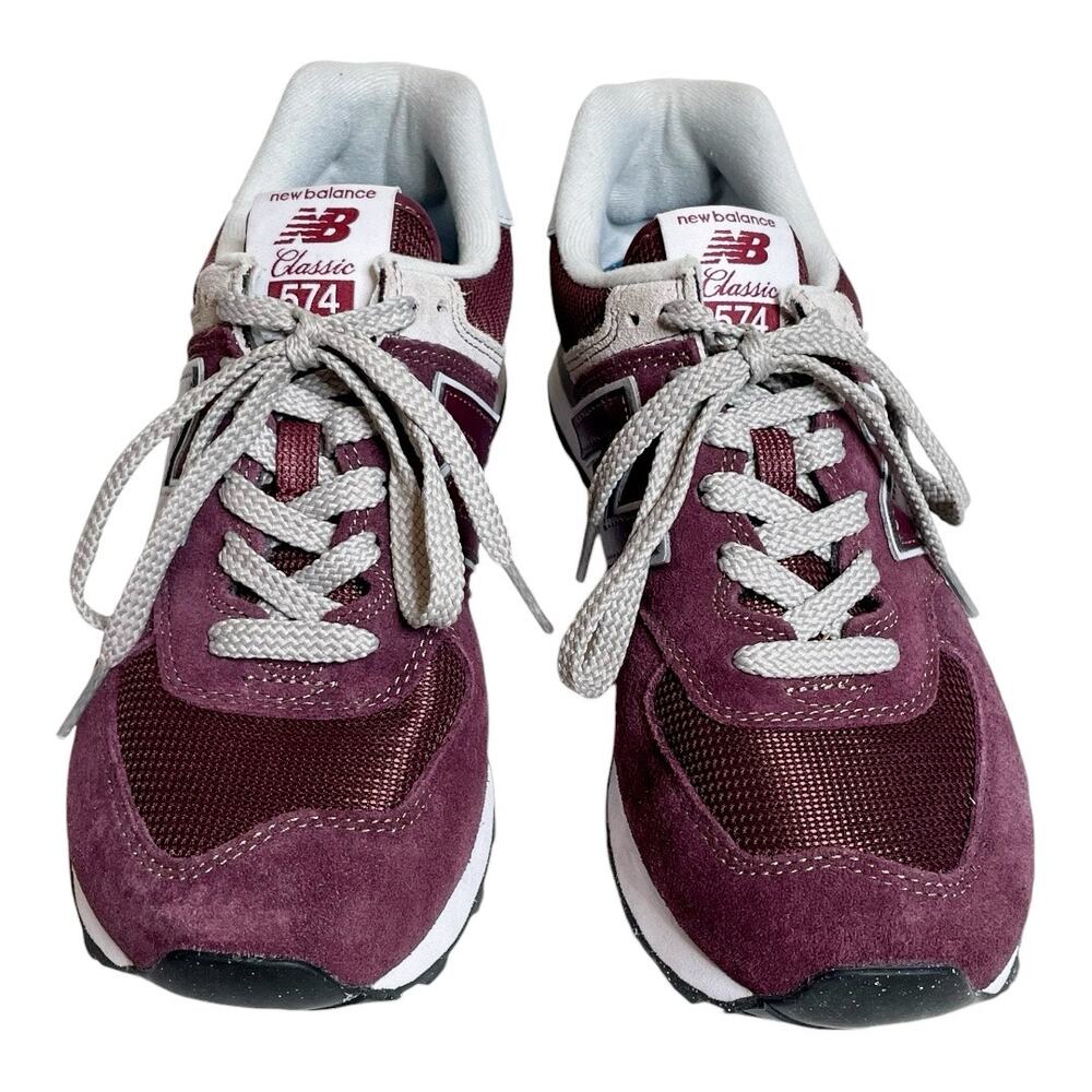 SOLD DO NOT PURCHASE New Balance 574 Classic Suede Burgundy Size 8 - Picture 4 of 7